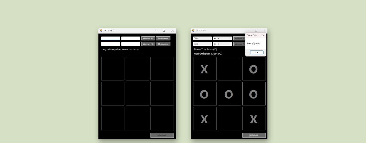 TicTacToe met scorebord